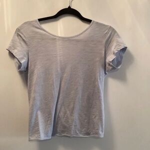 Abercrombie & Fitch - Women's Low Back Round Neck Short Sleeve Tee (Lilac)